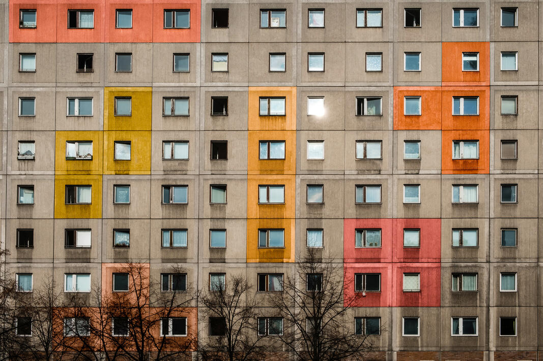 Fassade Plattenbau